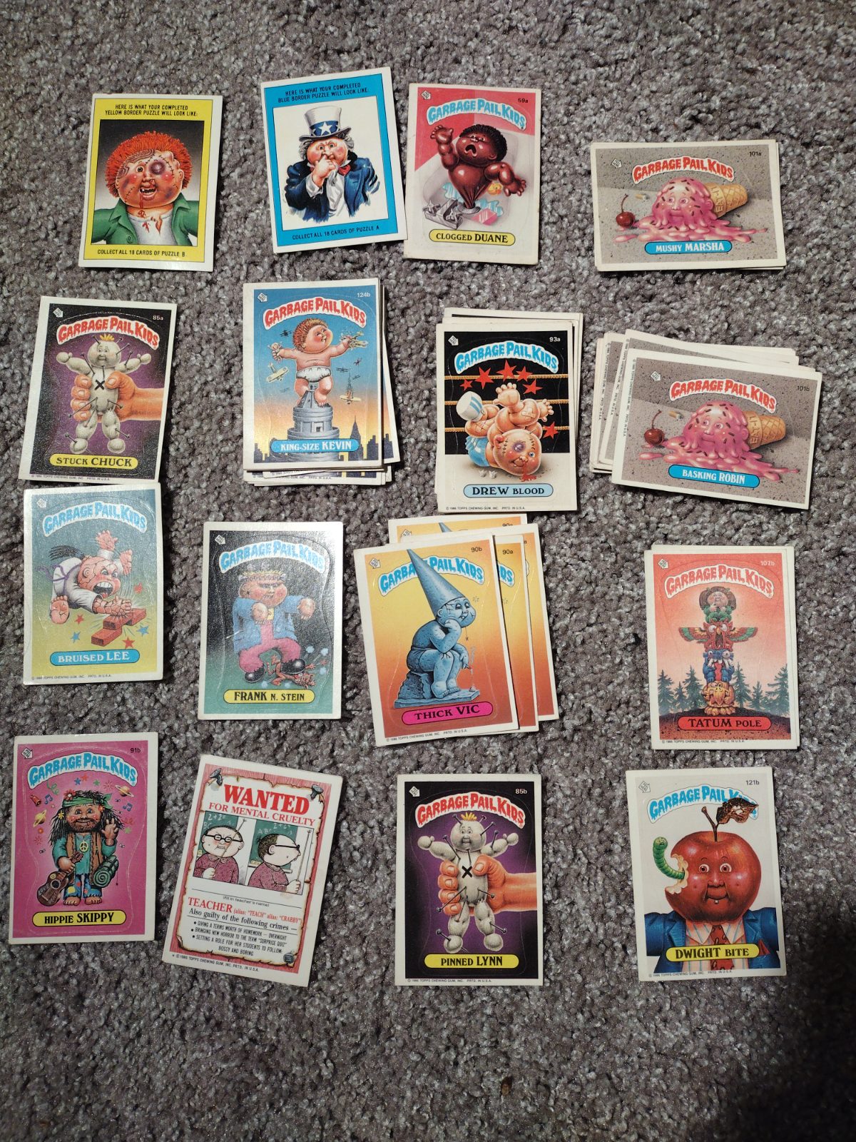 1980s Garbage Pail Kids Card Collection — misc, 80s (photo 1)