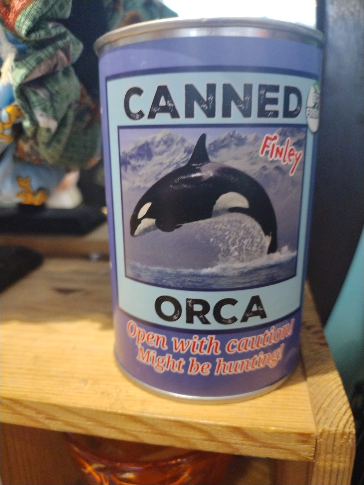 Canned Orca - Finley Novelty Can