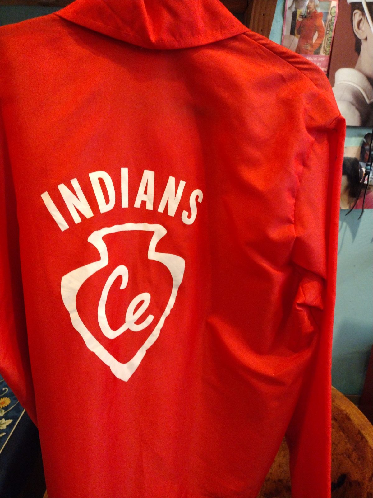 Vintage Red Button-Up Jacket